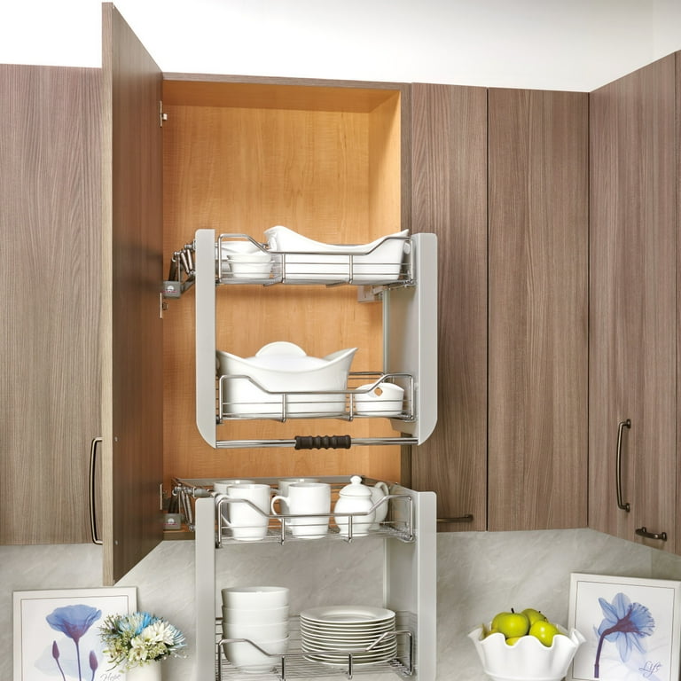 Chrome kitchen wall shelves discount