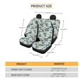 thumbnail image 7 of Qpednta Fish Camo Car Seat Covers Sets Front Seats and Rear Bench Cover Protector Anti-Slip Back Fabric Breathable Seat Cover Universal Fit Most Cars,SUV, Trucks, 7 of 7