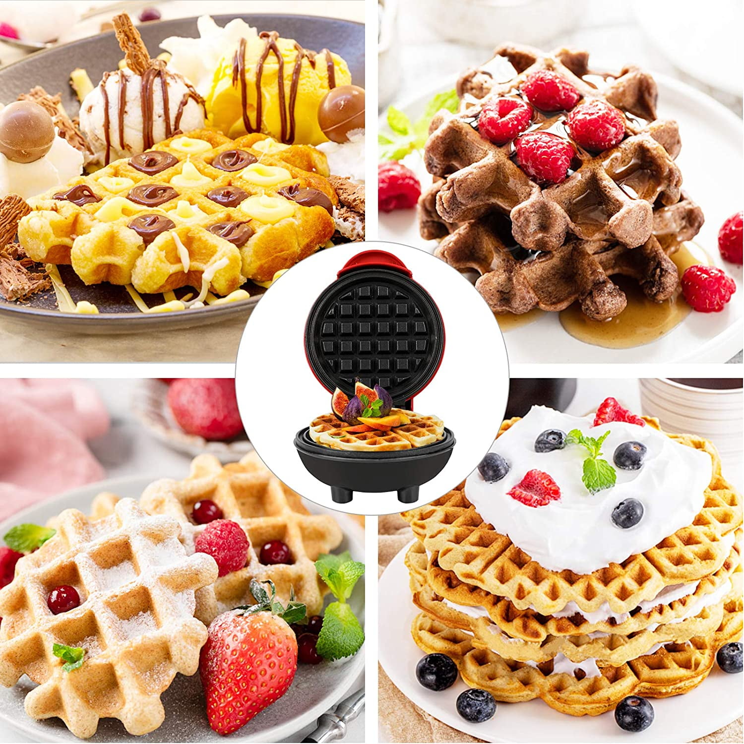 saengQ Mini Electric Waffles Maker Pan Eggette Machine Mini Waffle Pot Egg  Cake Oven Bubble Egg Oven Breakfast Waffle Molds - The Largest Grocery &  Product Online Marketplace Network !