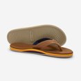 thumbnail image 2 of Hari Mari Men's Dunes Memory Foam Arch Support Flip Flops Tobacco - 1061-108, 2 of 5