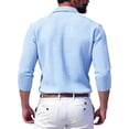 thumbnail image 5 of Aimik Men's Textured Knit Button Down Shirt Slim Fit Long Sleeve Turndown Collar Casual Shirt for Smart Casual Outfits, 5 of 5
