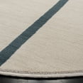 thumbnail image 4 of Safavieh  Orwell Milia Modern Stripe Rug Ivory/Navy 6'7" x 6'7" Round 8' Round, 6' Round Indoor Living Room, Bedroom, Dining Room Blue Round, 4 of 6