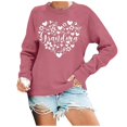thumbnail image 2 of Trendfront Womens Grandma Graphic Sweatshirt Long Sleeve Crewneck Floral Heart Print Casual Loose Fit Pullover Top, 2 of 4