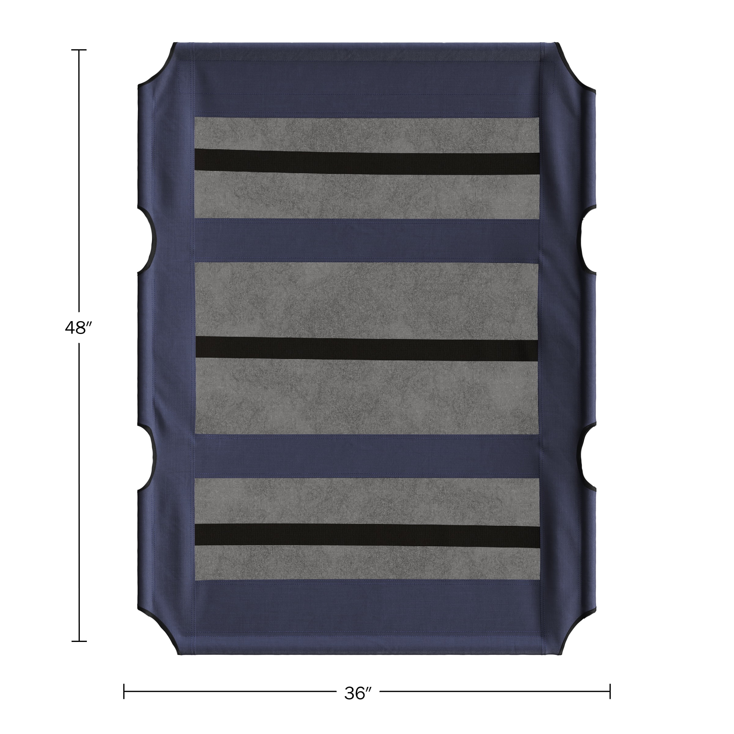 PETMAKER 48x36-Inch Waterproof Replacement Elevated Dog Bed Cover (Blue)