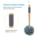 thumbnail image 3 of Esponja de ducha con forma de lufa, para fregar AmazerBath, gris, con mango, 3 of 8