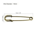 thumbnail image 2 of Uxcell 2.76 inch Large Metal Sewing Pins Safety Pins for Office Home Bronze Tone 15 Pack, 2 of 5