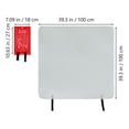 thumbnail image 2 of unbranded Couverture de Sécurité Incendie 1Pcs 39x39 Po Fibre de Verre Rouge pour Cuisine, 2 of 6