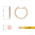 thumbnail image 5 of Angara Earrings - Natural Diamond Hinged Hoop Earrings in 14K Rose Gold for Women | April Birthstone Jewelry, Birthday, Anniversary, Jewelry Gift for Women, 5 of 10