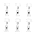 thumbnail image 4 of SWETRACE Memo Clip Stand Transparent 6Pcs 3.15X1.38X0.79In, 4 of 8
