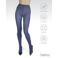 thumbnail image 6 of MeMoi Soft Pima Cotton Tights with Comfort Waist - Womens - Female, Small/Medium, Denim, 6 of 12