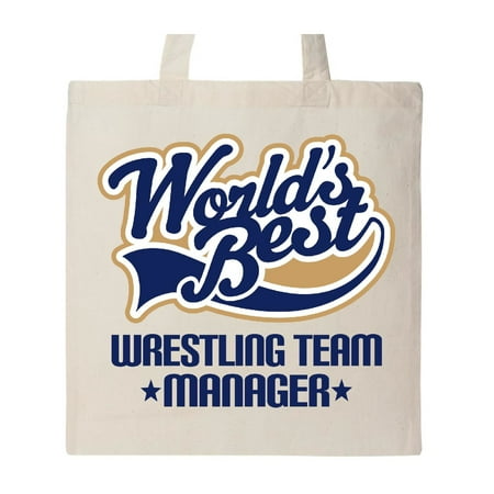 World's Best Wrestling Team Manager Tote Bag Natural One