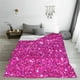 thumbnail image 5 of Balery Rose Red Glitter Manta de Felpa Suave y Acogedora – Cobija de Franela Aterciopelada para Cama, Lavable y Cálida para Sofá, Mascotas, Transpirable-50"x40", 5 of 7