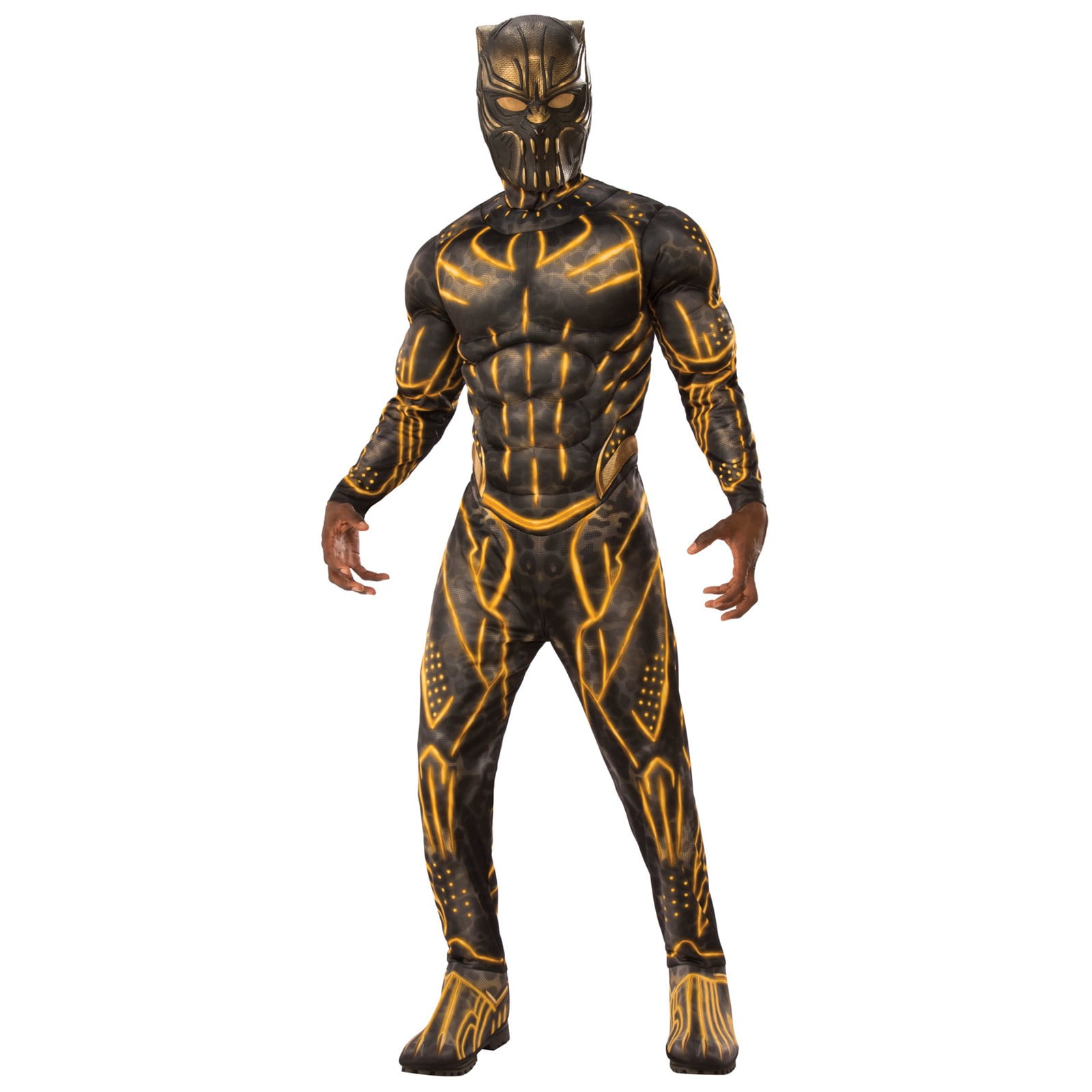 Deluxe Killmonger Mens Fancy Dress Black Panther Villain Suit Adults Costume New 