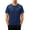 Dark Blue, variant on hoksml Men's Mesh Athletic Raglan Short Sleeve T-Shirt, Contrast Stitch Quick Dry Sports Tee, Light Airy Workout Top in Multiple Colors
