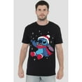 thumbnail image 3 of Lilo & Stitch Mens Snowflake Christmas T-Shirt, 3 of 4