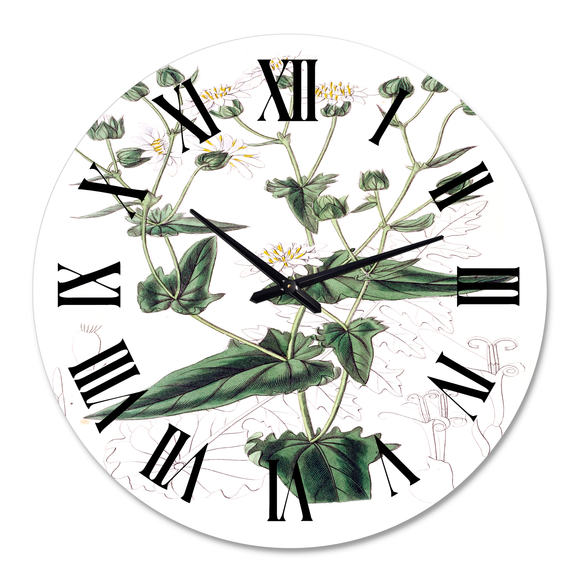 Designart 1 in Quartz Traditional Wall Clock