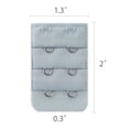 thumbnail image 3 of INSPIRE CHIC Women's 3 Rows 2 Hooks Underwear Bra Extender Brassiere Extension Hooks Strap Adapter Light Gray 10, 3 of 5