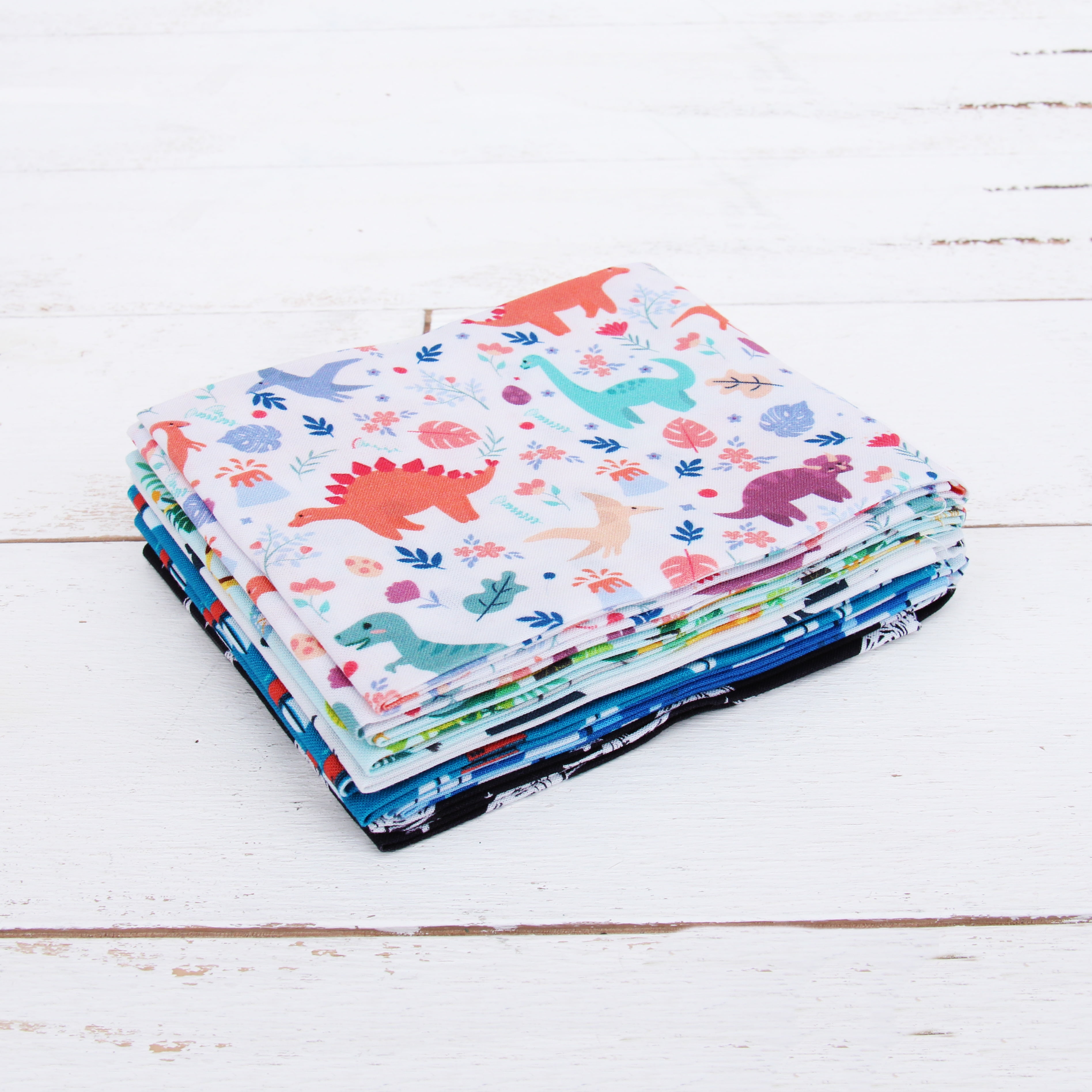 Threadart 6 Fat Quarters Fabric Bundles - Boyish Prints 100% Cotton - 100% Cotton Sewing and Quilting Fabric - Full Size Fat Quarters 18"x21"