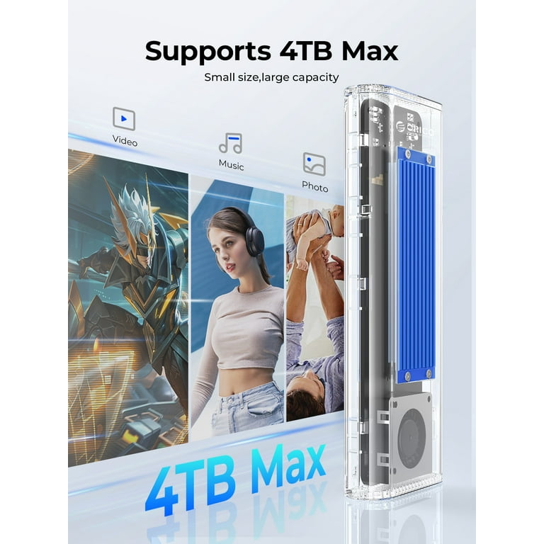 ORICO 40Gbps USB4 M.2 NVMe SSD Enclosure built-in with Fan with