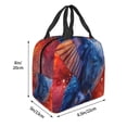 thumbnail image 3 of Sikiie Vibrant Hummingbird Watercolor Art Lunch Bag for Women & Men Adult Insulated Lunch Box, Food Lunch Containers Lunch Tote Bags for Work, Travel, Outdoor, 3 of 8