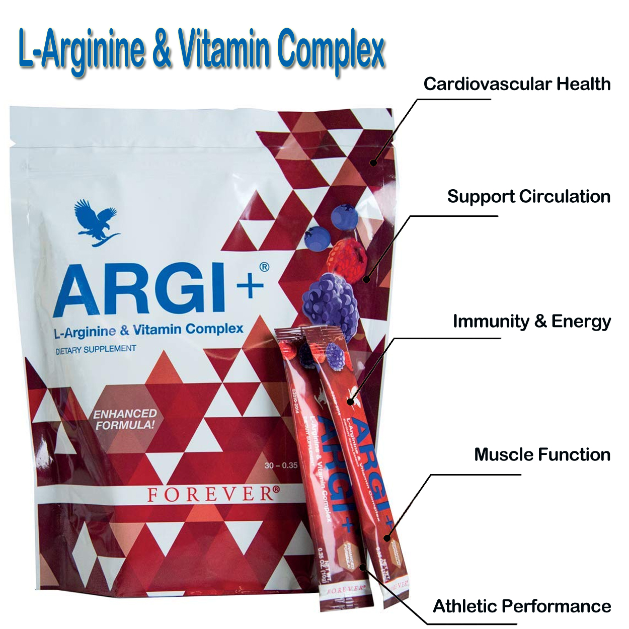 Forever Living Argi+ L-Arginine  Vitamin Complex (30 Packets) Dietary  Supplements - Walmart.com