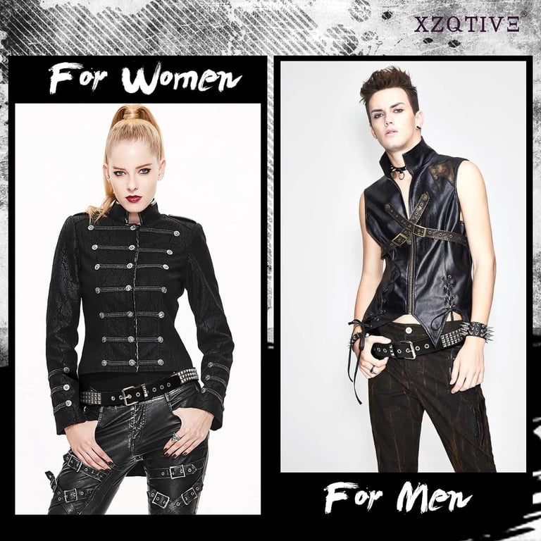 XIATIAN Studded Belt Metal Punk Rock Rivet Belts for Women  display picture 1