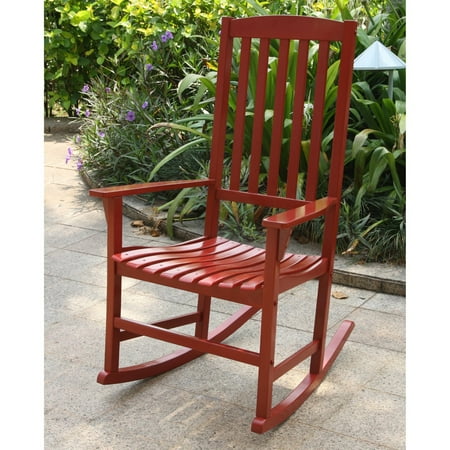Cambridge Casual Wood Slat Back Outdoor Rocking Chair