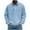 A01-Light Blue, variant on Jinhomg Men's Corduroy Shirts Casual Long Sleeve Polo Shirt Half Button Neck Golf Tops Fall Spring Work Collared Shirts with Pocket