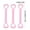 Pink, variant on Resistance Bands with Handles 3 Pack Elastic Exercise Bands for Arm Back Shoulder Strength Training Yoga Pilates Small Extra Light Portable Workout Equipment Home Gym Travel Gifts for Women