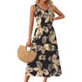 thumbnail image 5 of Fantaslook Summer Dresses for Women Sleeveless Casual Long Dress Beach Vacation Sundresses with Pockets, 5 of 10