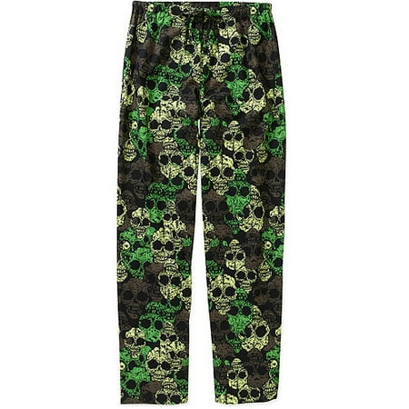 Men's Halloween Poplin Sleep Pants