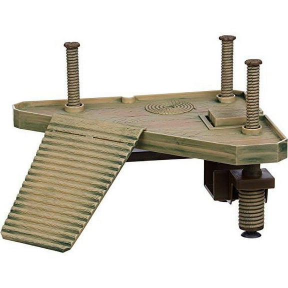 Penn Plax Small Turtle Pier For Use In and Out Of Water Basking Platform For Small Reptiles