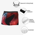 thumbnail image 3 of Pofeuu Closeup Red Flamingo Portrait Print Men’s Boxer Briefs, Moisture-Wicking Underwear, Regular,Trunk-Large, 3 of 5