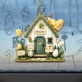 thumbnail image 4 of AZXY Easter House Ornaments for Tree, 2D Flat Acrylic Miniature Easter Hanging Decorations, Welcome Cottage with Easter Eggs Ornaments for Small Tree, Easter Party & Home Indoor Outdoor Decor, 4 of 7