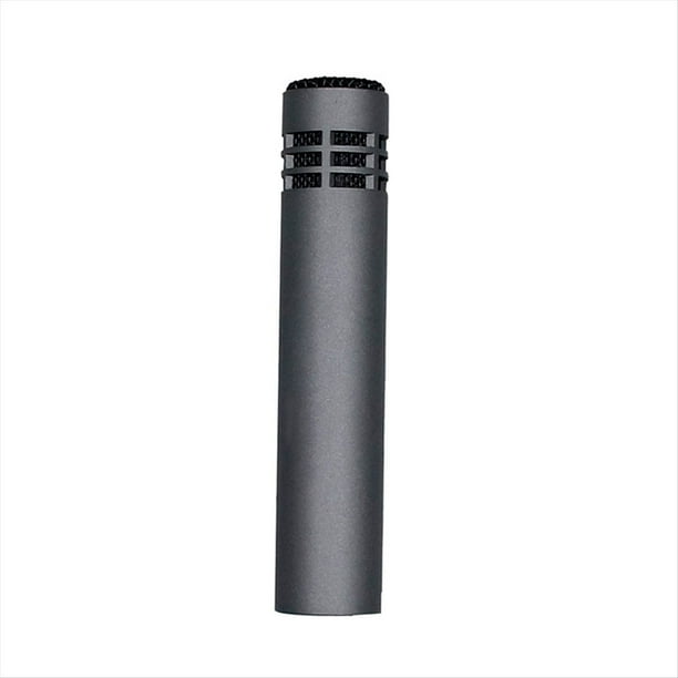 Micrófono de Condensador para Instrumentos Profesionales, Amplificador de Sonido de Batería con Micrófono Cardioide con Clip para Presentaciones