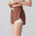 thumbnail image 5 of High Waisted Athletic Shorts Ruffle Skirt Wrap Front Liner Workout Running Shorts, 5 of 5
