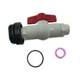 thumbnail image 3 of figatia Rain Barrel Spigot Kit 2" Thread Drum Equipment Hardware PVC Bulkhead with Gasket Replace Parts Water Tank Faucet Drum Spigot, 3 of 7