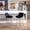 Black, variant on 2 Bar Stools, 26 Inch, Cream Velvet Fabric Counter Stool With Golden Leg And Footrest, Of Inch &