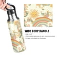thumbnail image 4 of Yayeee 33oz Insulated Water Bottle Double Wall Stainless Steel with Flip Straw Lid, Beige Clouds, 4 of 7