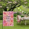 thumbnail image 6 of Mother's Day House Flag 28 x 40 Inches, Pink Orange Gradient Anemones Rose Floral Weather Proof Outdoor Patio Flags Double Sided Small House Decoration for Yard Lawn Outside Home, 6 of 9