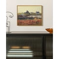 thumbnail image 6 of Drsoum Vintage Landscape Framed Wall Art Grassland Meadow Wildflower Field Wall Prints Classic Retro Farmhouse Rustic Decorations for Living Room Bedroom 8x10in Natural Framed, 6 of 6