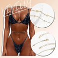 thumbnail image 3 of Bead Waist Chain Sequin Belly Chains Layered Beach Waist Jewelry Accessories For Women Girls Gold, 3 of 3