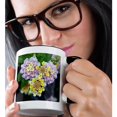 thumbnail image 2 of 3drose, Flowers Lantana Lemon and Lilac, 15oz Two-tone Black Mug, 2 of 6