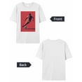 thumbnail image 6 of T Shirts for Women Short Sleeve Cotton Crewneck T-Shirt, Football Athlete Competitive Sports Tee Tops Casual Basic T-Shirts, XS-5XL White M, 6 of 7