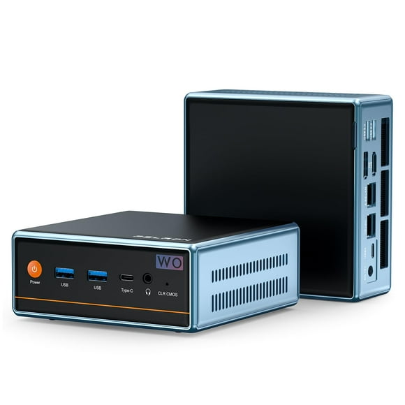 PELADN WO4 Mini PC, 16GB DDR5 4800MHz, 512GB NVME SSD,AMD Ryzen 9 6900HX (8C/16T up to 4.9Ghz), Desktop Computer, Triple Output/WiFi6/BT5.2/DP1.4/HDMI2.0/USB4.0
