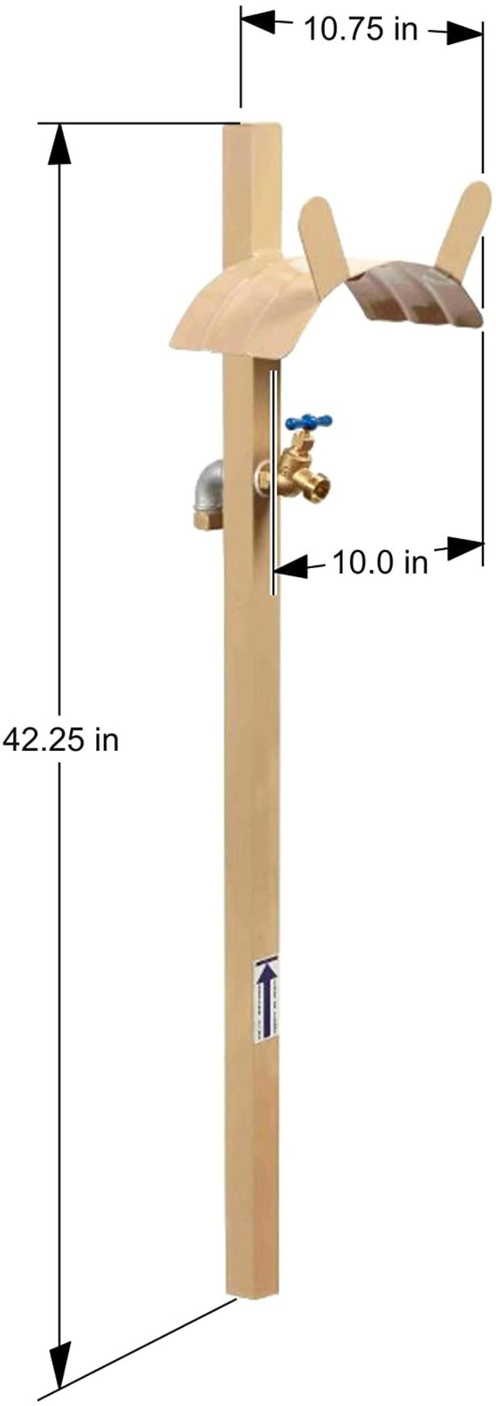 5/8-Inch Liberty Garden Products 693-2 Free Garden Hose Stand with Brass Faucet Holds 150-Feet of Tan 