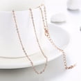 thumbnail image 4 of QQTDFG Rose Gold Plated Necklace Chain 20 Inches 1MM Lobster Clasp B327-default, 4 of 7