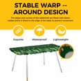 thumbnail image 4 of Green Christmas Tree Table Cloths for 8 Foot Rectangle Tables, Xmas Trees Snowflake Farmhouse Patio Waterproof Elastic Fitted Tablecloths, Washable Rectangular Table Cover for Camping, 4 of 8