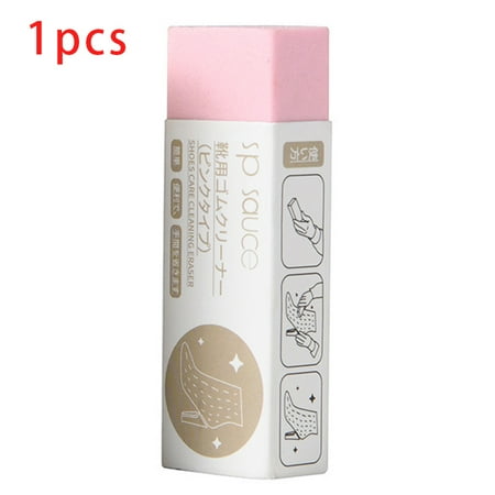 

1pcs Handy Shoe Cleaning Eraser Multifunction for Suede Leather Canvas Shoes Boots and More(Pink 1PCS)