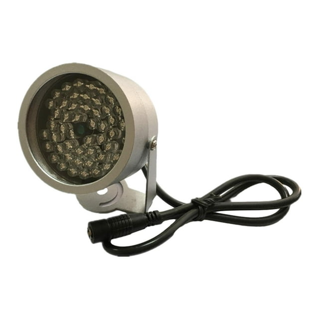 Iluminación infrarroja,48 luces LED de iluminación IR para interiores y exteriores,Luces de seguridad DC 12V Fotografía de cámara,Accesorio impermeable IP63 de iluminación infrarroja,Luz
